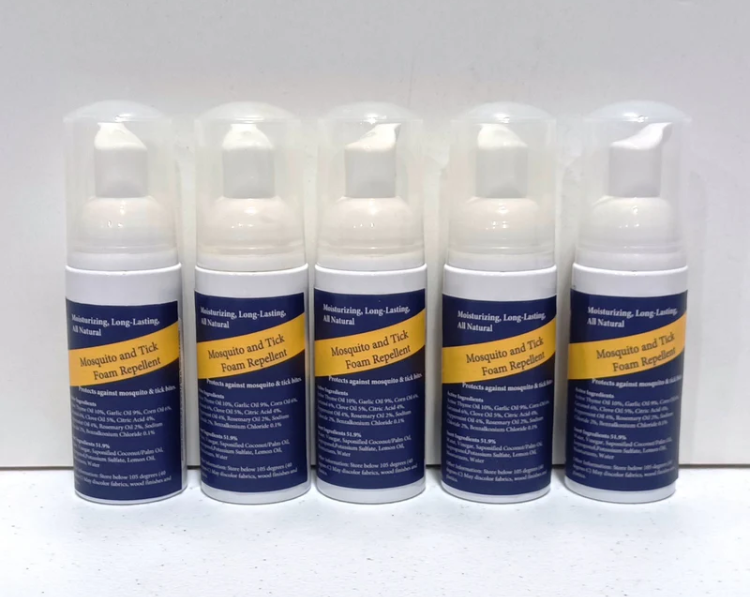 FLOCK FREE MOSQUITO AND TICK FOAM REPELLENT, 5 X 2 FL.OZ.