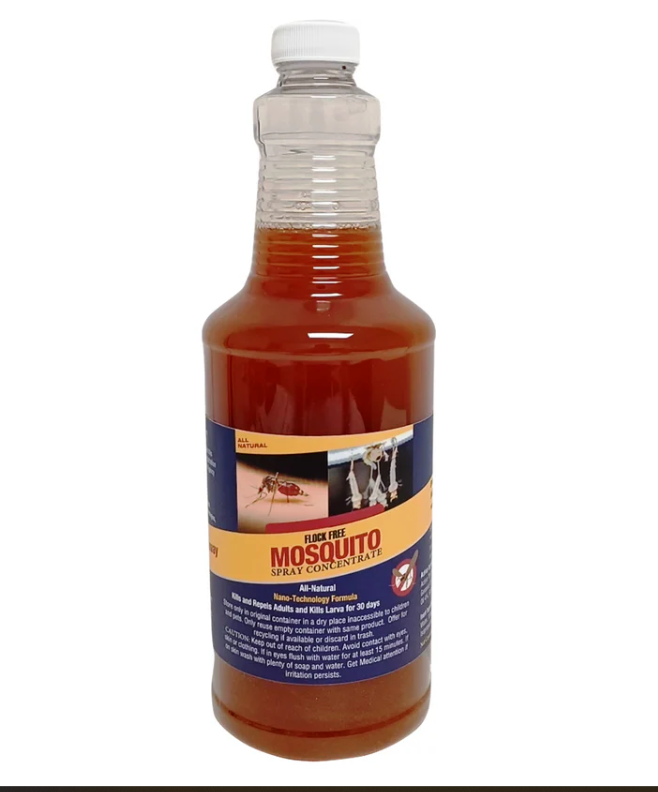 FLOCK FREE MOSQUITO SPRAY CONCENTRATE, 32OZ