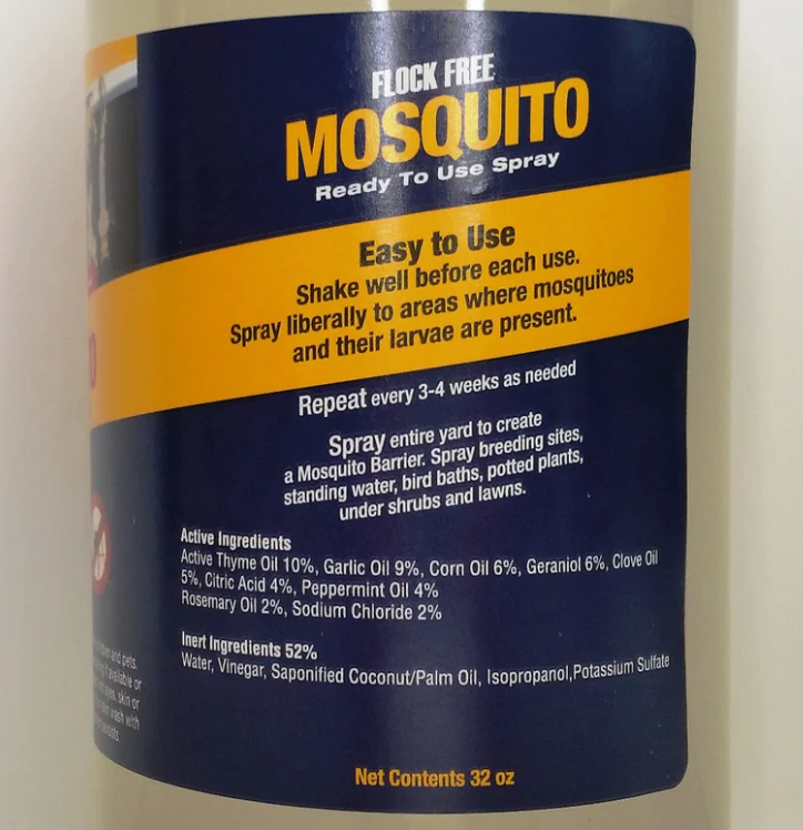 NATURAL MOSQUITO CONTROL READY-TO-USE SPRAY, 32OZ