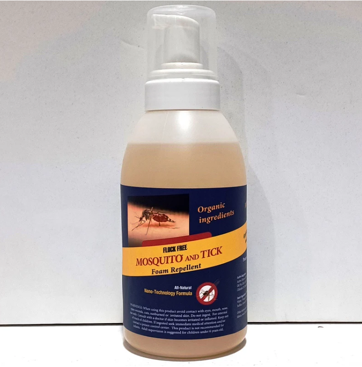 FLOCK FREE MOSQUITO AND TICK FOAM REPELLENT, 550 ML