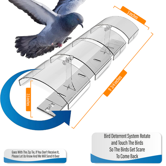 Petslandia Bird Deterrent System - Polycarbonate Pigeon Deterrent
