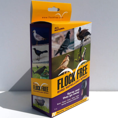 Flock Free Bird Repellent Spray, 4 OZ concentrate