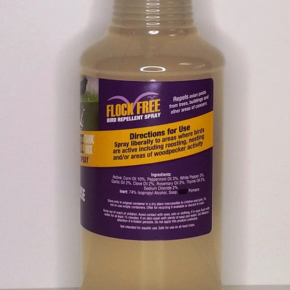 Flock Free Bird Repellent Ready Spray, Ready-to-Use Bird Spray, Residential Bird Problem Solution, 32oz