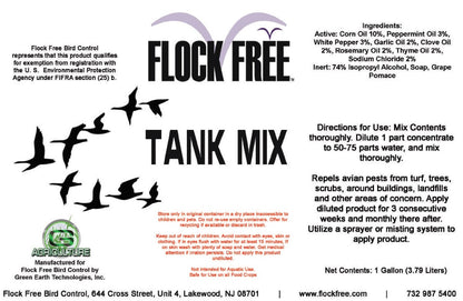 Flock Free Tank Mix Bird Repellent Concentrate, 1 GALLON