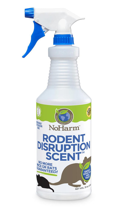 NoHarm Scent Ready to Use | Send Mice and Rats Away | Safe Indoor/Outdoor Use | 32 oz.
